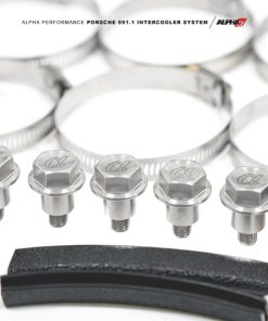 Alternative view of AMS Performance 13-15 Porsche 911 Turbo/Turbo S (991.1) Alpha Intercooler Kit w/Carbon Fiber Shrouds