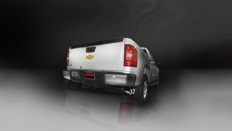 Corsa 11-13 Chevrolet Silverado Crew Cab/Short Bed 1500 6.2L V8 Polished Sport Cat-Back Exhaust - Image 3