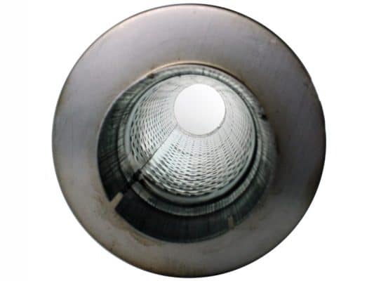 Alternative view of aFe MACHForce XP Exhausts Mufflers SS-409 EXH Muffler 4 ID In/Out 8 Dia