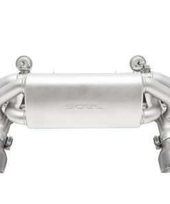 SOUL 2020+ Porsche 718 GT4 / Spyder / GTS 4.0L Valved Exhaust - Sig Satin Slash Cut Tips - No VC
