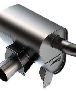 Alternative view of Borla 15-22 Can-Am Maverick X3 900cc Triple Turbo Manifold-Back Exhaust Atak Muffler - Black Coated