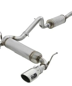 aFe Rebel Series 2.5in 409 SS Cat-Back Exhaust w/ Polished Tips 07+ Jeep Wrangler (JK) V6 3.6L/3.8L