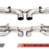 AWE Tuning Porsche 991 GT3 / RS Center Muffler Delete - Diamond Black Tips