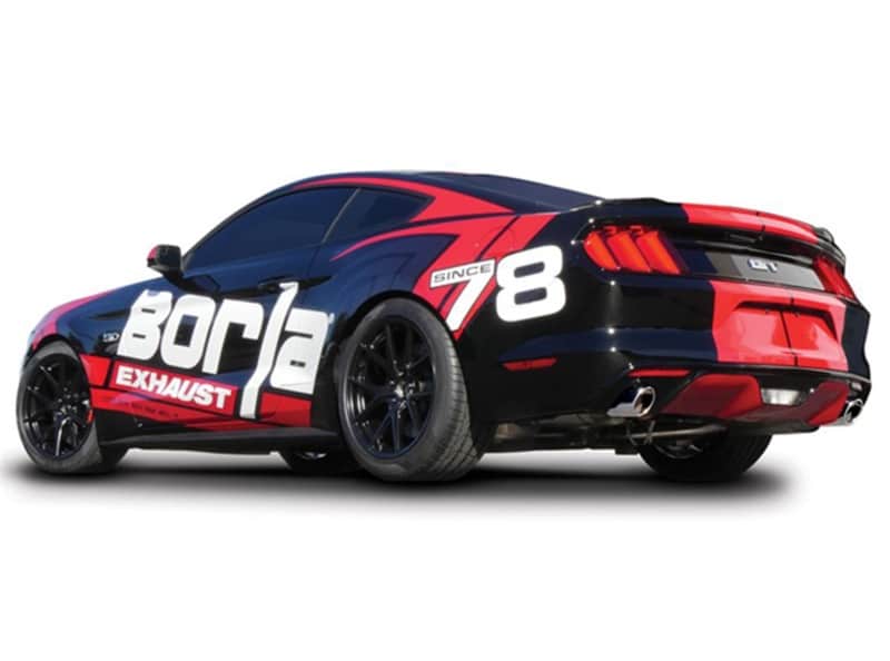 Borla S-Type Cat-Back 15-17 Ford Mustang GT 5.0L V8 MT/AT 2.5in pipe 4in tip - Image 4