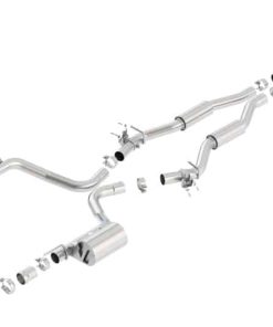 Alternative view of Borla 2015 Dodge Challenger SRT/392 Hemi 6.4L V8 S-TYPE Catback Exhaust w/ Valves Factory Bezel