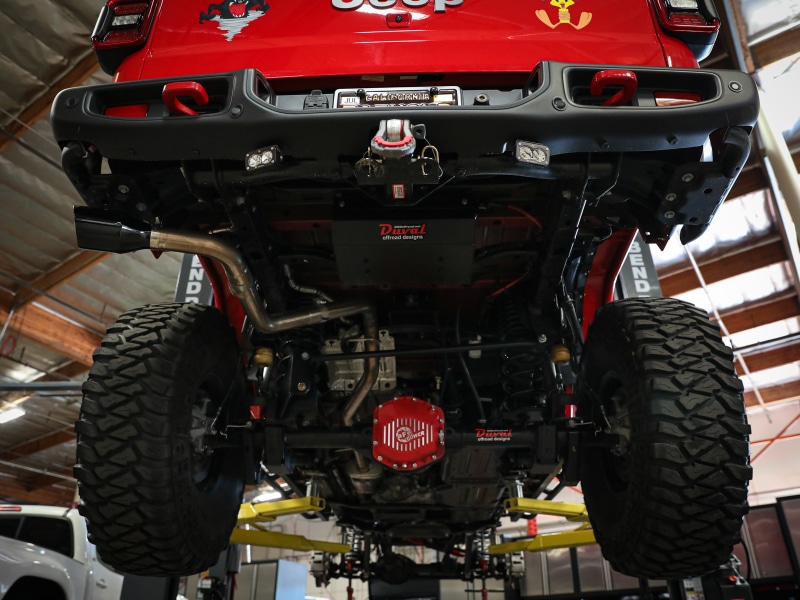 aFe Apollo GT Series 2.5in 409SS 20-21 Jeep Gladiator (JT) V6-3.6L - Black Tip - Image 2