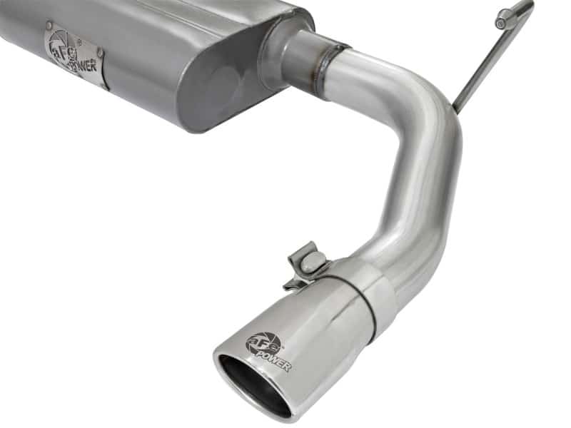aFe Scorpion 2-1/2in Aluminized Steel Cat Back Exhaust 07-17 Jeep Wrangler V6-3.6/3.8L (4 Dr) - Image 7