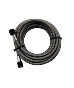 Alternative view of Snow Performance 15ft Braided Stainless Line (Black) w/ -4AN Fittings (NX Version)