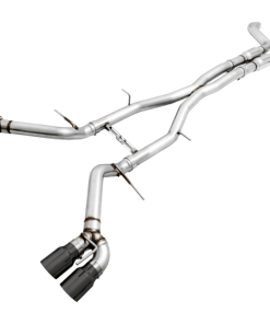 Alternative view of AWE Tuning 16-19 Chevy Camaro SS Resonated Cat-Back Exhaust -Track Edition (Quad Diamond Black Tips)