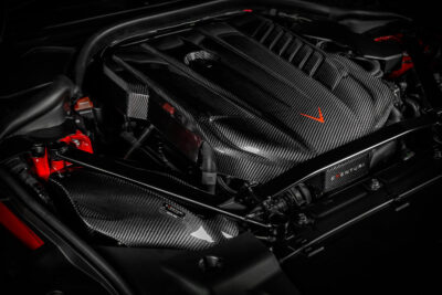 Alternative view of Eventuri Toyota A90 Supra Black Carbon Intake