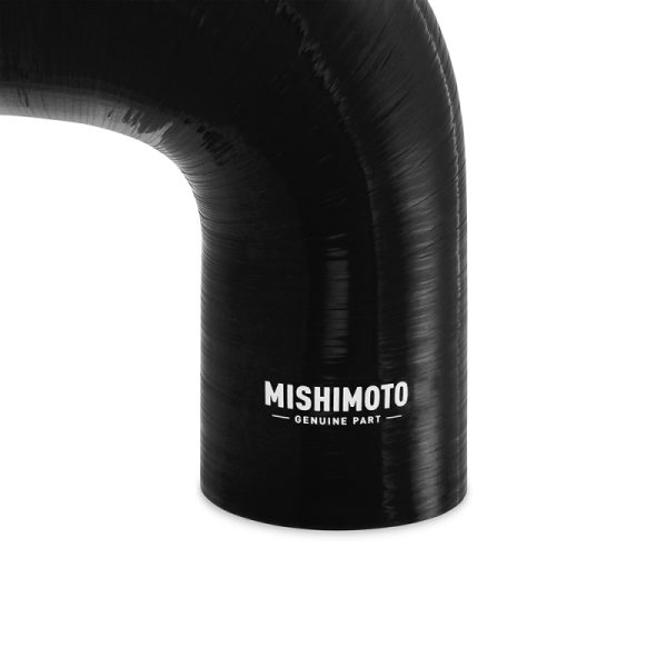 Alternative view of Mishimoto Silicone Reducer Coupler 90 Degree 2in to 3in - Black