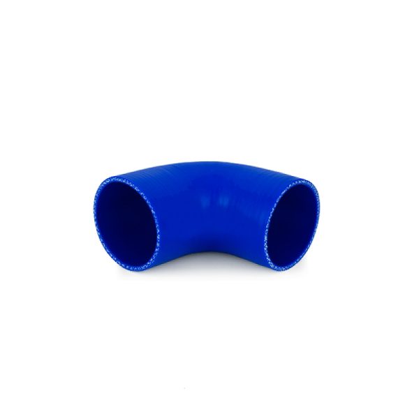 Alternative view of Mishimoto 2.75in 90 Degree Coupler - Blue
