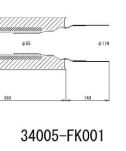 Alternative view of HKS Universal Stainless Hi Power 170mm Titanium Muffler