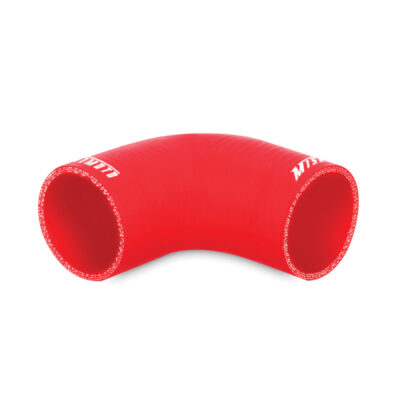 Alternative view of Mishimoto 3in Red 90 Degree Coupler