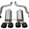 Corsa Black Xtreme Axle-Back Exhaust w/Dual Black 3.5in Tips 09-13 Chevrolet Corvette C6 6.2L V8