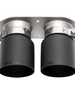 SOUL 14-19 Porsche 991.2 GT3 / GT3 RS Bolt-On Exhaust Tips - 4in Straight Cut Satin Black Tips