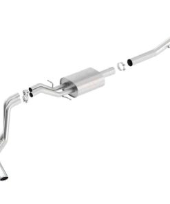 Borla 14 Silv/Sierra 1500 EC Std/CC Short 143.5in WB ATAK Dual Rolled Side Exit Cat-Back Exhaust