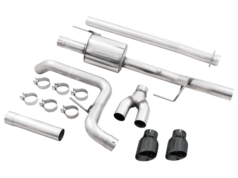 AWE 0FG 21+ Ford F150 Dual Side Exit Cat-Back Exhaust - 4.5in Diamond Black Tips - Image 9
