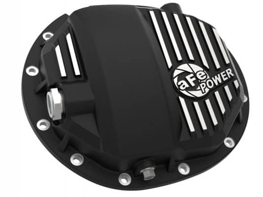 Alternative view of aFe Power Pro Series AAM 9.5/9.76 Rear Diff Cover Black w/Mach Fins 14-19 GM Silverado/Sierra 1500