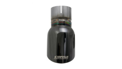 Alternative view of Corsa Single Universal 2.5in Inlet / 3.5in Outlet Black PVD Pro-Series Tip Kit