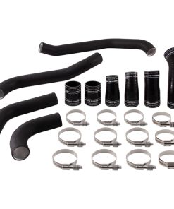 Mishimoto 2017+ Ford F150 3.5L EcoBoost Hot-Side Intercooler Pipe Kit - Wrinkle Black