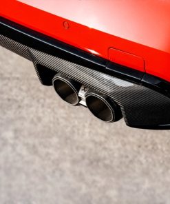Alternative view of Akrapovic 21-22 BMW M3 (G80) / M4 (G82, G83) Rear Carbon Fiber Diffuser - High Gloss Black