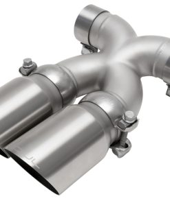 SOUL 13-16 Porsche 987.2 / 981 Cayman / Boxster Bolt-On X-Pipe w/ Tips - Slash Cut Brushed Tips