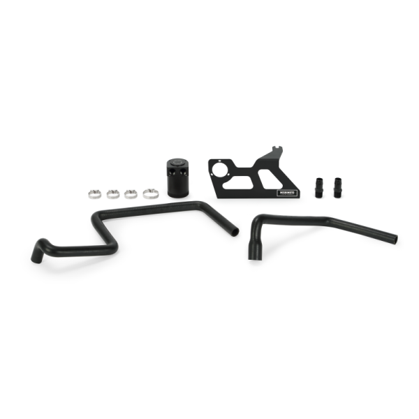 Alternative view of Mishimoto 07-11 Jeep Wrangler JK Baffled Oil Catch Can - Black