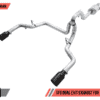 AWE Tuning 2015+ Ford F-150 0FG Dual Exit Performance Exhaust System w/5in Diamond Black Tips