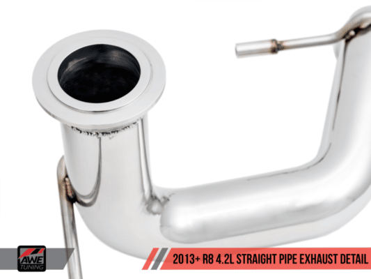 Alternative view of AWE Tuning Audi R8 4.2L Straight Pipe Exhaust (2014+)