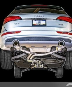AWE Tuning Audi 8R Q5 3.0T Touring Edition Exhaust Dual Outlet Chrome Silver Tips