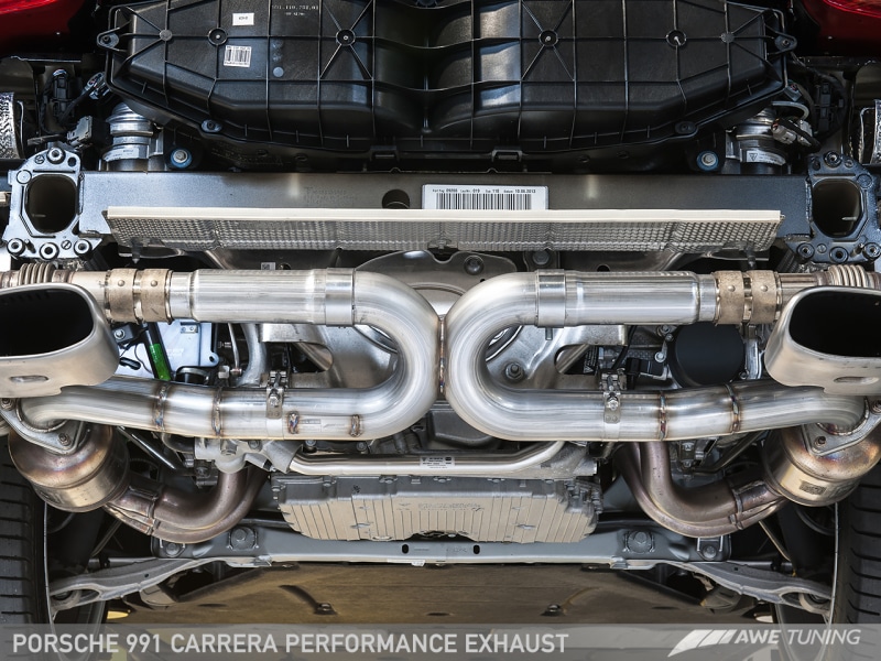 AWE Tuning 991 Carrera Performance Exhaust - Use Stock Tips - Image 6