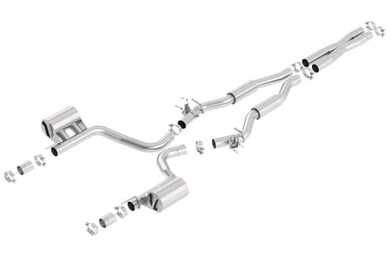 Borla 2015 Dodge Challenger Hellcat 6.2L V8 S-TYPE Catback Exhaust No Tips Factory Valance - Image 2