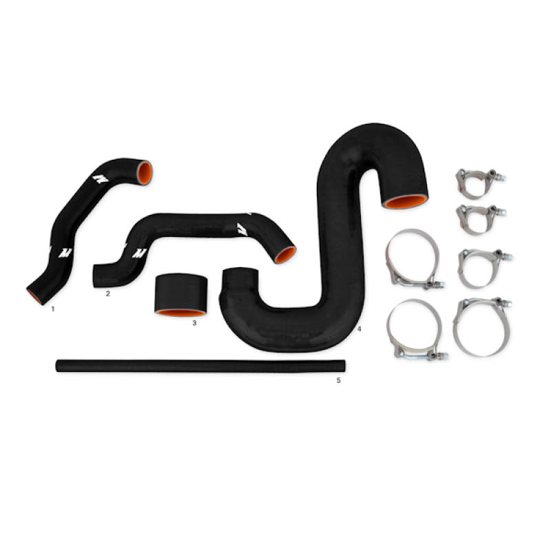 Mishimoto Subaru 02-07 WRX/04-07 STi Top-Mount Intercooler Kit - Powder Coated Silver & Black Hoses - Image 16