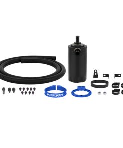 Alternative view of Mishimoto Universal Baffled Oil Catch Can - Blue