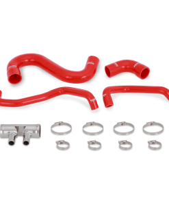 Alternative view of Mishimoto 2015+ Ford Mustang GT Silicone Lower Radiator Hose - Red