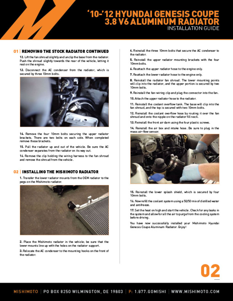 Mishimoto 10-12 Hyundai Genesis Coupe 3.8L V6 Performance Aluminum Radiator - Image 10