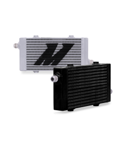 Alternative view of Mishimoto Universal Small Bar and Plate Cross Flow Silver Oil Cooler