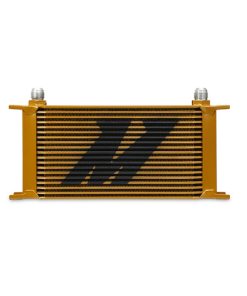 Mishimoto Universal 19 Row Oil Cooler - Gold