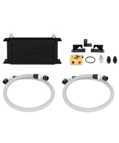 Mishimoto 2007-2011 Jeep Wrangler JK Oil Cooler Kit Thermostatic Black