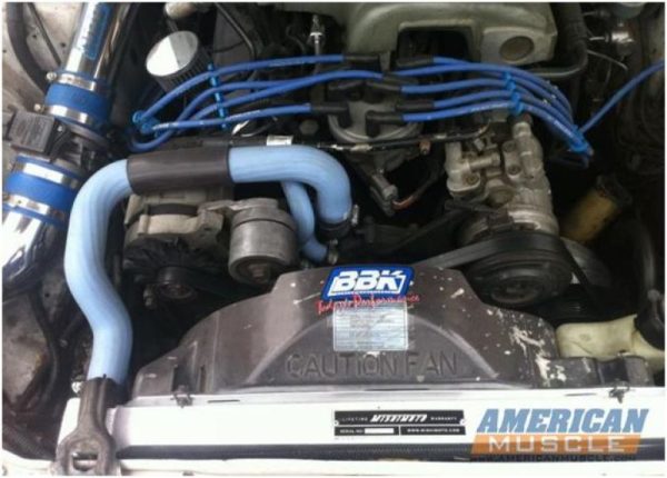 Alternative view of Mishimoto 79-93 Ford Mustang Manual Aluminum Radiator