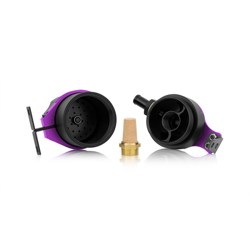 Mishimoto Universal Baffled Oil Catch Can - Purple - Image 10