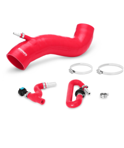 Alternative view of Mishimoto 2016+ Ford Fiesta ST Red Silicone Induction Hose