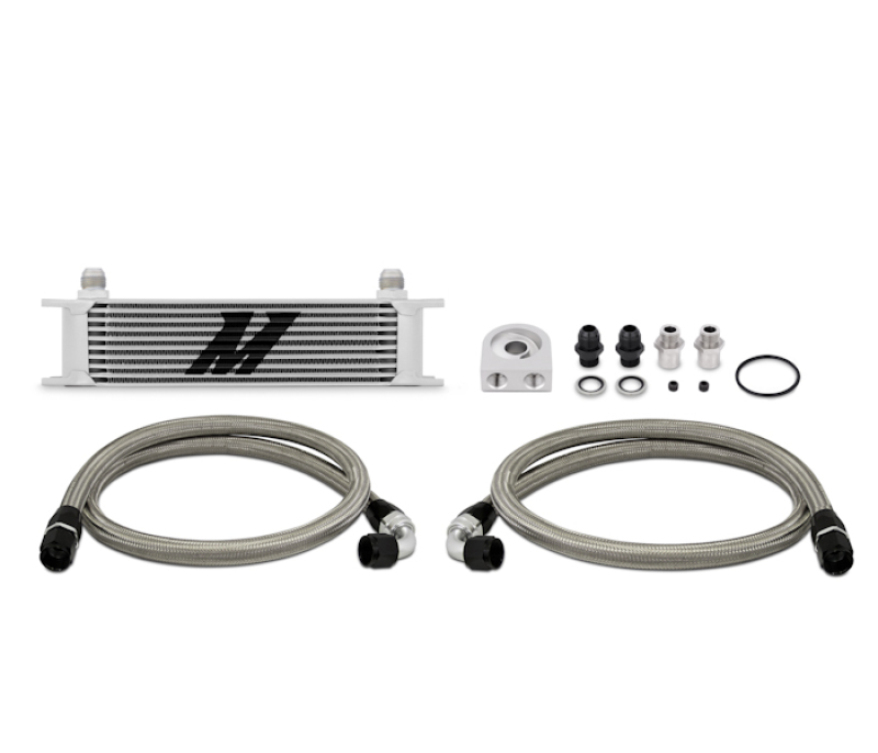 Mishimoto Universal 10 Row Oil Cooler Kit (Metal Braided Lines) - Image 2