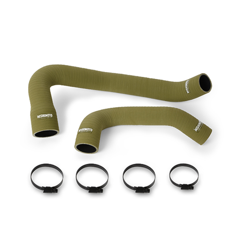 Mishimoto 97-06 Jeep Wrangler 6cyl Silicone Hose Kit Olive Drab - Image 3