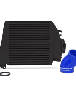 Alternative view of Mishimoto 08-14 Subaru WRX Top-Mount Intercooler Kit - Powder Coated Black & Blue Hoses