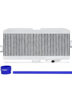 Mishimoto Subaru 08-15 WRX STi Top-Mount Intercooler Kit - Powder Coated Silver & Blue Hoses