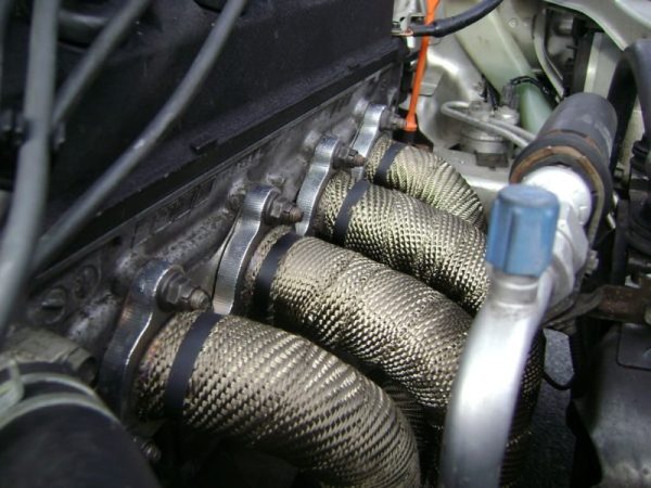 Alternative view of Mishimoto 2 inch x 35 feet Heat Wrap with Stainless Locking Tie Set