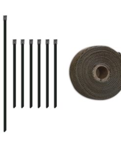 Mishimoto 2 inch x 35 feet Heat Wrap with Stainless Locking Tie Set