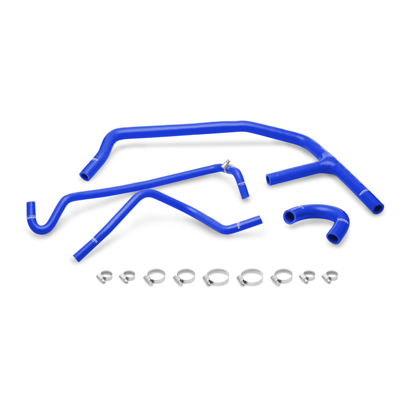 Mishimoto 15+ Ford Mustang EcoBoost Blue Silicone Ancillary Hose Kit - Image 4